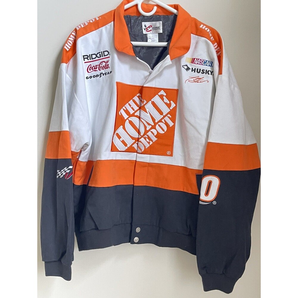 Tony Stewart Home Depot NASCAR Racing Size L Jacket Coat Chase Authentics New